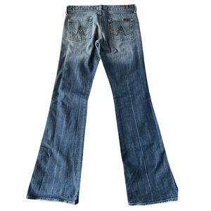 7 For All Mankind Classic Blue Wide Leg Jeans